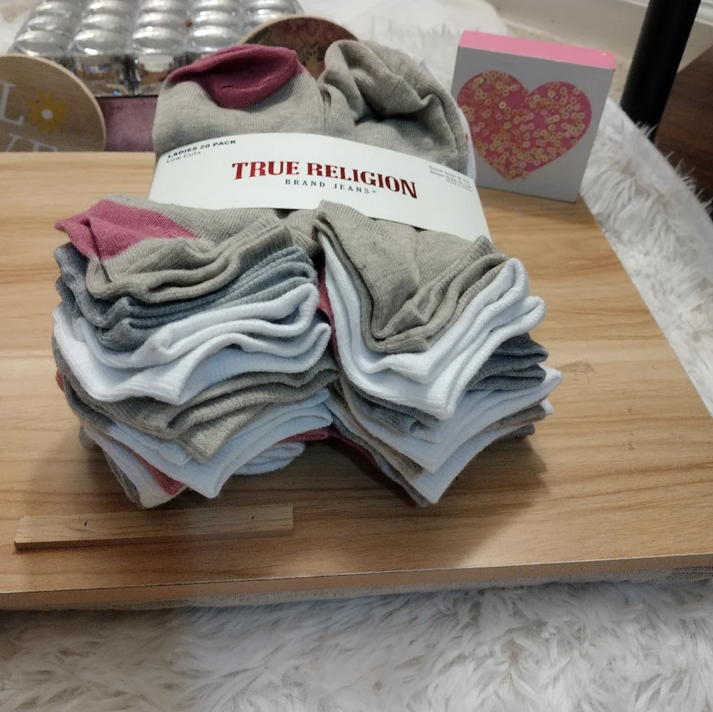 True Religion Women's Low Cut Socks - 20 Pairs  Multicolor One Size Fits…